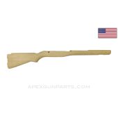 M14 Rifle Heavy Match Stock, 33", Birch Wood, No Metal, Unfinished *NOS* 