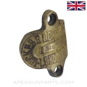 British Vickers MG Tripod Data Plate, Brass, New MFG *Good* 