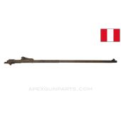 Peruvian 1909 Mauser Barrel, 29", w/ Lange Vizier Rear Sight Assembly & Receiver Stub, 7.65x53 Argentine *Fair*