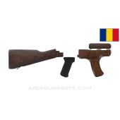 Romanian M63 AKM/AK47 Stock Set, w/ Grip, Laminated Wood, *Good*