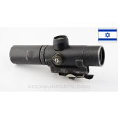 Israeli IDF El-OP Eyal 3x21 AR-15/M16 Carry Handle Scope & Mount, No Adjustment Covers, *Good*