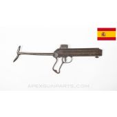 STAR Z-45 SMG Grip Frame Assembly, w/ Receiver Section, No Grips, Bent Butt Plate *Fair* 