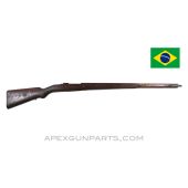 Brazilian 1908 Mauser Stock Assembly, 43.5", Complete, Star Cartouche Marked *Good* 