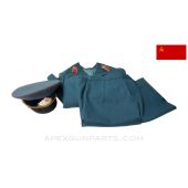 Soviet USSR Womens Officer Parade Uniform Set, w/ Topographic Service Collar Tabs *Very Good*