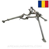 ZB37 Tripod, Early Long Type with A/A Upright, Romanian Contract, No Traverse Lock Lever, Stuck Elevator Adjustment Assembly, Missing Elevator Limiter, Green Painted *Fair* 