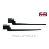 SPECIAL! Lee-Enfield Rifle #4 Spike Bayonet's, SET OF 2, Blued Steel *Very Good* 