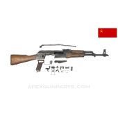 Russian Izhmash AKM Parts Kit, 1973 Dated, w/ Populated Barrel Assembly, 16.25", 4 Matching Parts, 7.62x39 *Good* 
