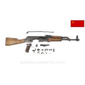 Russian Tula AKM Parts Kit, 1976 Dated, w/ Populated Barrel Assembly, 16.25", Matching Numbers, 7.62x39 *Good* 