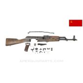 Russian Tula AKM Parts Kit, 1972 Dated, w/ Populated Barrel Assembly, 16.25", Matching Numbers, 7.62x39 *Good* 