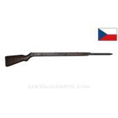 Czech VZ-52 / VZ-57 Project Stock, w/ Bayonet, 37", Chipped , Wood, *Fair*