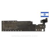 FN30 Browning Left Hand Side Plate (LHSP), w/ Pawl Bracket & Front Sight Bracket, Israeli Contract, 7.62 NATO, *Good*