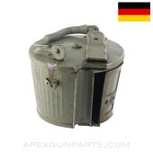 MG-34 / MG-42 / M53 Detachable Drum for 50rd Belt, Gurttrommel, Stripped of Back Plate Retainer Clip & Dust Cover, 8mm Mauser *Fair*