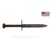 M4 Bayonet Project, Fits M1 Carbine, No Grips, Steel, USGI *Poor* 