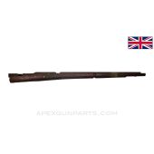 Lee-Enfield #1 Forearm, 30.5", Stripped, w/ Reinforcing Bolt & Marks from Wire Wrapping, Indian RFI, Wood, *Fair*