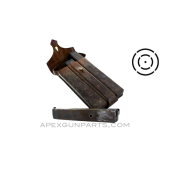 MP34 Magazines, Set of Three, w/ Leather Pouch, Steyr Manufactured, 32rd, 9X19 / 7.65 Luger *Good* 