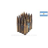 7.65x53MM Mauser (Rifle) - 20RD Surplus Argentine, FMJ - Mixed Head Stamps *Good*