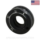 M16A2 Rear Sight Adjustment Drum, No Locator Pin, *Good*
