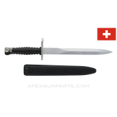 Swiss SIG Stgw57 Bayonet W/Scabbard & Frog, *Good*