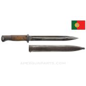 K98k Mauser Rifle Bayonet w/ Scabbard, German Made *Good*