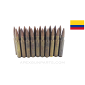 .30-06 (Rifle) - 20RD Bag Industrias Militar, Colombia Military Surplus, 150 Grain, FMJ, Lead Core, Brass Case