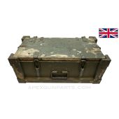 British Equipment Chest, w/ Inserts, Painted Wood *Good*
