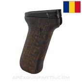Balkan Conflict Romanian AKM Wood Pistol Grip, Early Issue, *Good*