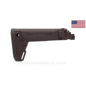 Magpul Zhukov-S™ AK-47/AK-74 Side Folding Stock, w/ Mount Screws, Plum Polymer, 922(r) Compliant, *Very Good*