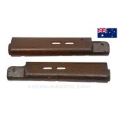 Australian L1A1 Handguard Set, Marked, Wood *Fair*