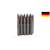 8mm Mauser (Rifle) - 15RD Bag of Loose German Military Surplus, Full Metal Jacket Steel Core S.m.K. 7.92X57 Mauser