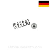 H&K G3/HK33/MP5 Rear Sight Ball Detent (3mm), w/ Spring, *NEW*