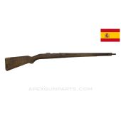 Spanish M44 Mauser Rifle Stock, Stripped, w/ Sling Bar & Buttplate, Wood, *Fair*