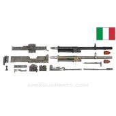 Breda M37 LMG Parts Kit, w/ Two Intact Barrels (8x59 BREDA & 8x57 MAUSER), Cut Receiver Pieces, Project Spade Grips *Fair* 
