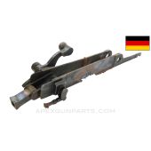 German Maxim MG-08 / 15 Barrel Extension & Charging Handle Assembly, Torched Edge *Fair* 