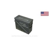 20mm Ammunition Can, Steel, Green Painted *Good* 
