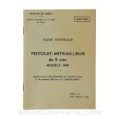 French MAT-49 Technical Manual *Good*