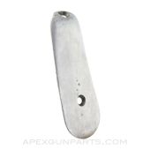 German K98k Mauser Buttplate, Early Style, In The White, Waffen Marked *Very Good*