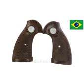 Rossi Revolver Grip Panel Set, Brown, Plastic, Checkered *Good*