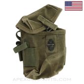 USGI M1A/M14/M77/FAL Magazine Pouch, w/  Alice Clips, Canvas *Good*