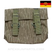 East German Grenade Pouch, 3 Cell, Rain Drop Pattern *Excellent*