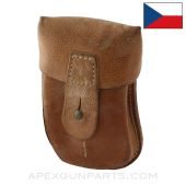 Czech VZ-61 Skorpion SMG Magazine Pouch, 2 Cell, Leather *Very Good* 