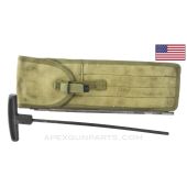 M1 Cleaning Rod Case w/ 3 Piece Cleaning Rod, Canvas *Good*