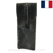 French Mat-49 SMG Cleaning Kit / Magazine Loader Pouch, Leather, Black *Good*