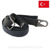 MP5 / AP5 OEM Sling, Canvas w/Clip Buckle, Black, MKE Manufactured *NIW*
