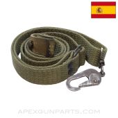 Cetme / FR8 Sling, Early w/ Swivel, Canvas & Leather, Green, *Very Good*