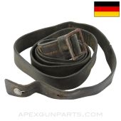 German K98a Mauser Syle Sling, Leather, w/ Keeper & Button *Fair*