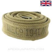 Bren LMG Sling, Canvas, Khaki, 55+", WWII Date *Good*