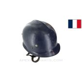 French Gendarmerie Riot Helmet, Complete, Blue Plastic *Good*  