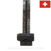 Swiss Schmidt-Rubin 1896/1911 / 1911 Rear Sight Leaf Assembly, *Good*