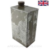 British Oil Can, 1 Pint, Painted Green *Fair*