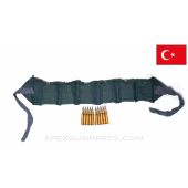 8mm Mauser (Rifle) - 60RD Bandolier of Turkish Military Surplus, 198gr FMJ, 5rd Stripper Clips, 7.92x57 *GOOD*